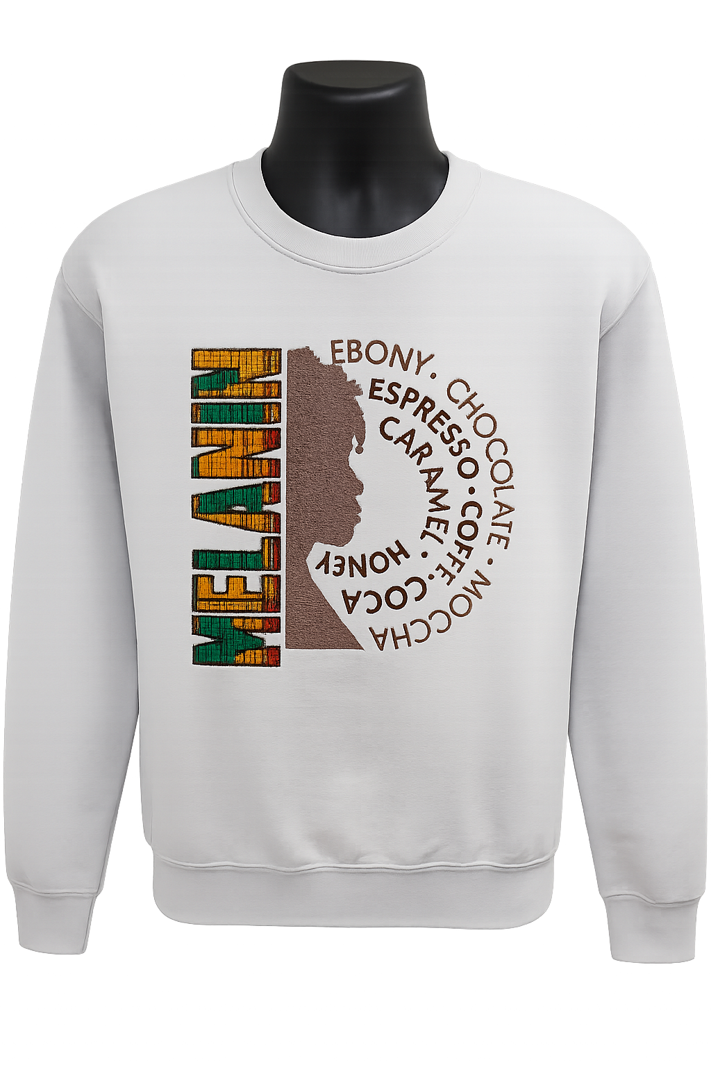 Melanin Strength Embroidered & Appliqué Sweatshirt