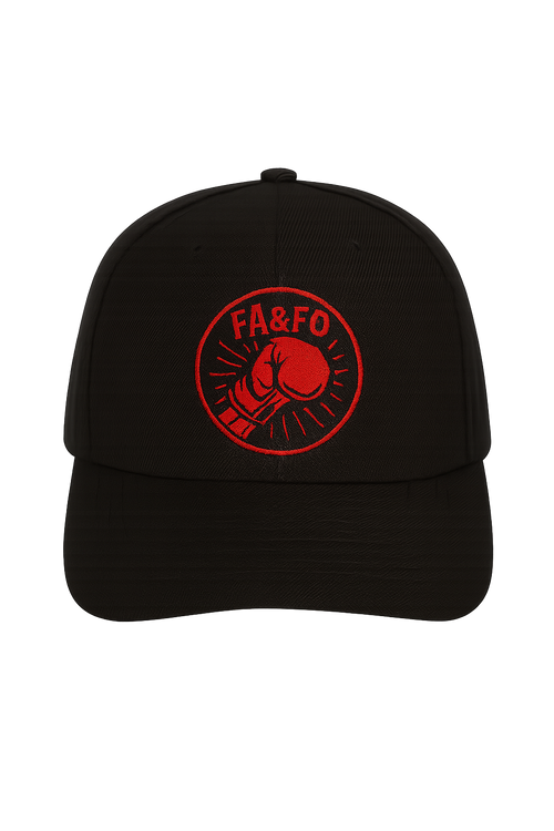 F*ck Around & Find Out - Black Boxing Glove - Embroidery Design Hat